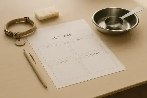 How to Create a Pet Care Planner That Actually Works for Your Routine