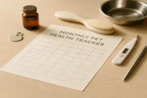 Monthly Pet Care Tracker: How to Stay on Top of Your Pet's Health